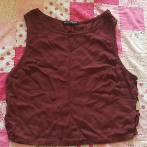 Brandy Melville burgundy blouse